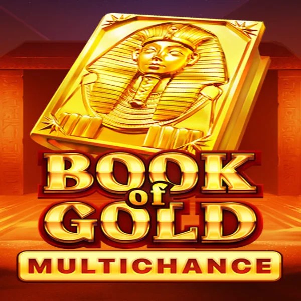 Book of Gold Multichance casino game by Playson – featured logo at Spinogrino Casino