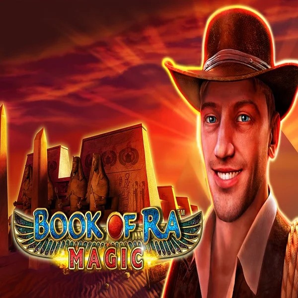 Book of Ra Magic logo by Greentube Spinogrino Casino