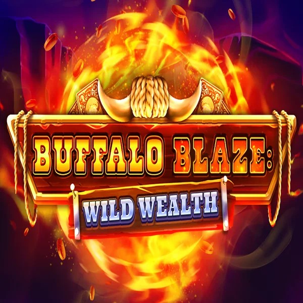 Buffalo Blaze Wild Wealth logo by OctoPlay at Spinogrino Casino