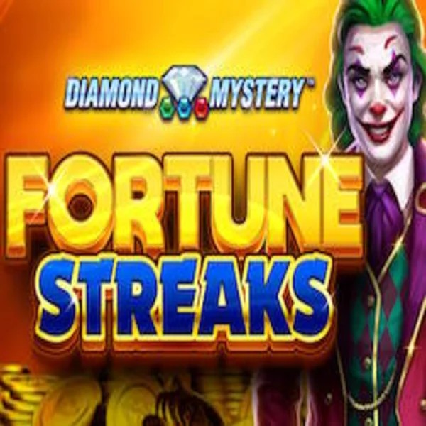 Diamond Mystery Fortune Streaks slot logo by Greentube at Spinogrino Casino