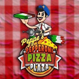Peppe’s Pepperoni Pizza Plaza logo by Pragmatic Play at Spinogrino Casino