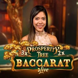 Official Live Casino logo: Prosperity Tree Baccarat by Evolution at Spinogrino Casino