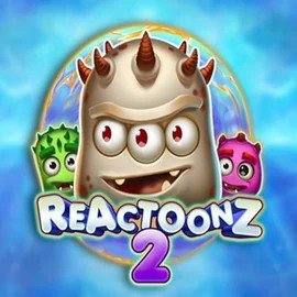 Reactoonz 2 slot logo by Play'n GO at Spinogrino Casino