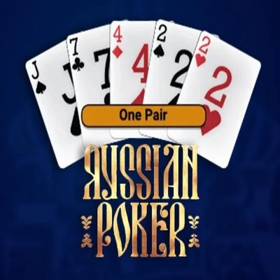 Russian Poker by OneTouch Games, showcased at sspinogrino.com – game logo