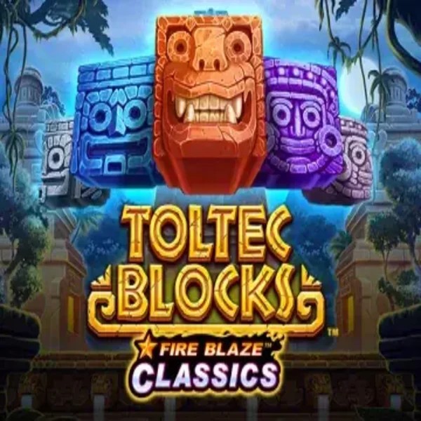 Fire Blaze: Toltec Blocks slot visual from Rarestone Gaming available on sspinogrino.com